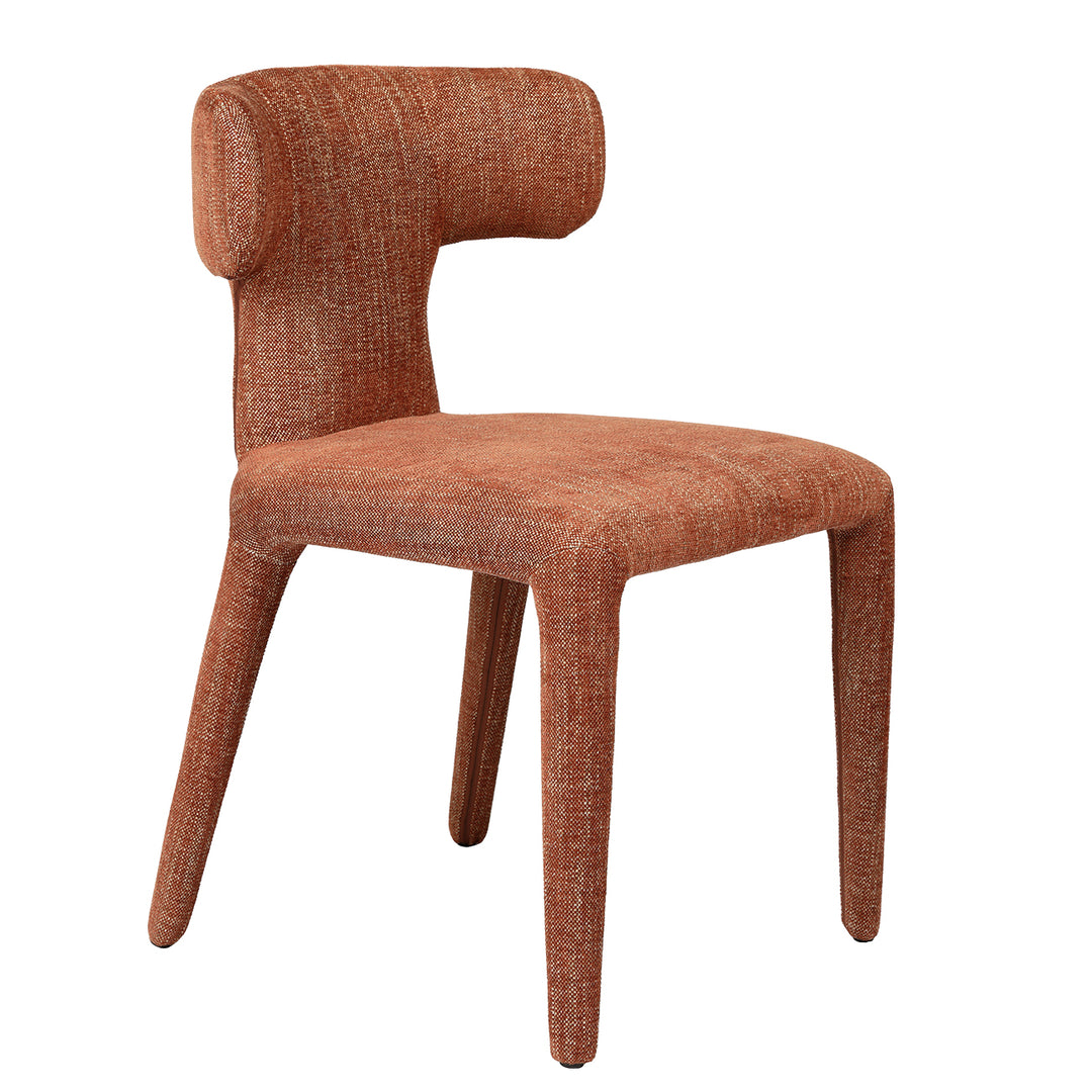 Libra Pair of Milo Brown Fabric Dining Chair