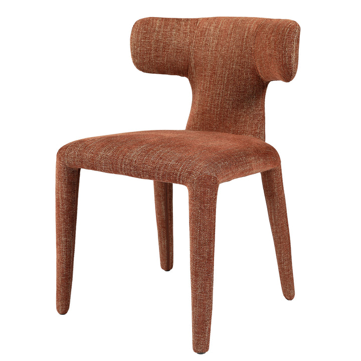 Brown textured chair on a white background