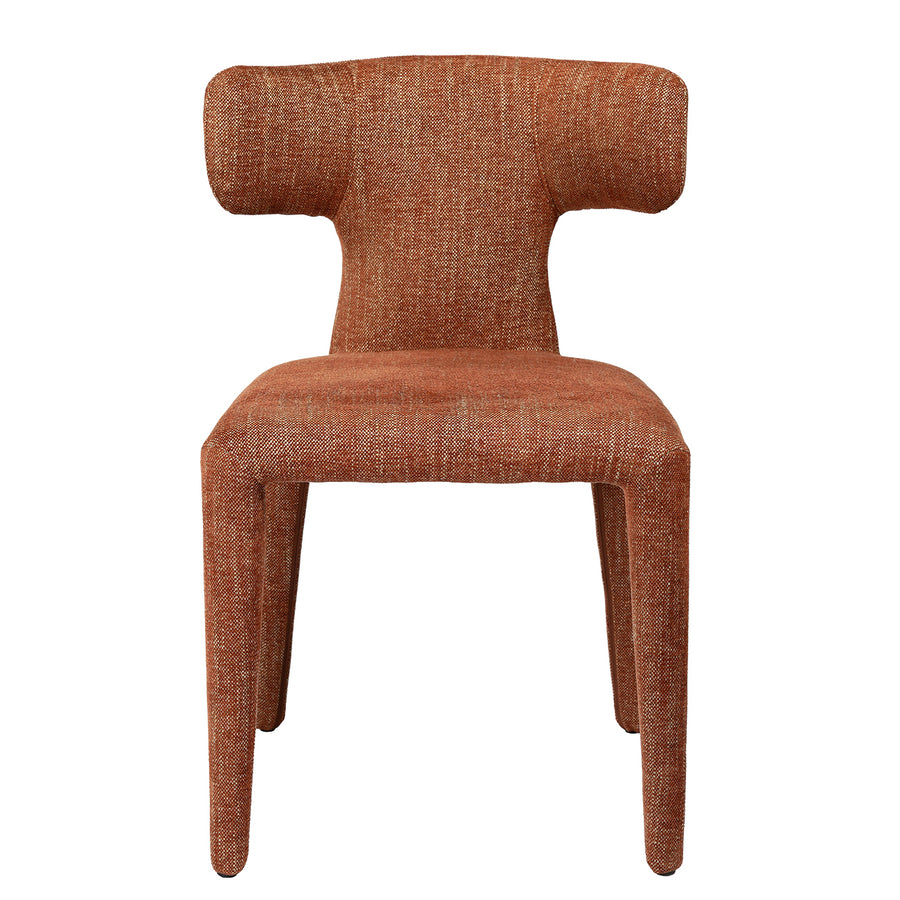 Brown textured chair on a white background