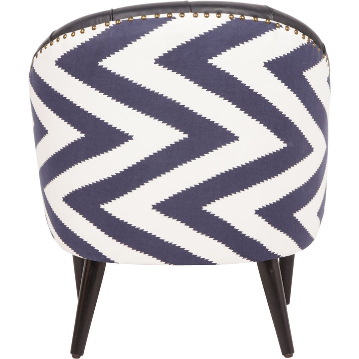 Libra Admiral Occasional Chair with Leather Front & Fabric Back