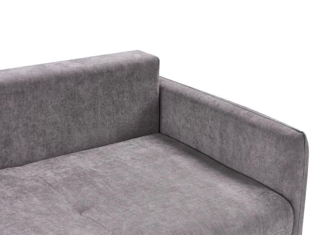 Sofa Bed 3 Seater Chenille Taupe with Storage Devair