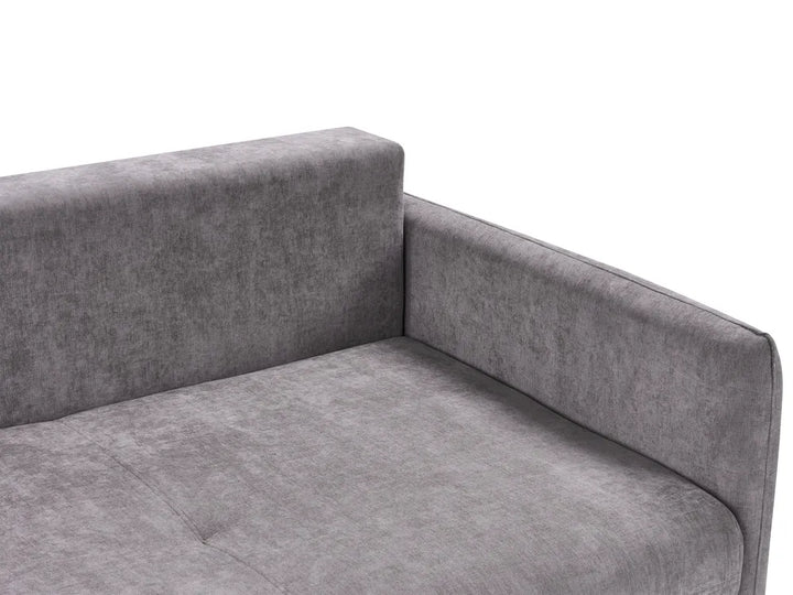 Sofa Bed 3 Seater Chenille Taupe with Storage Devair