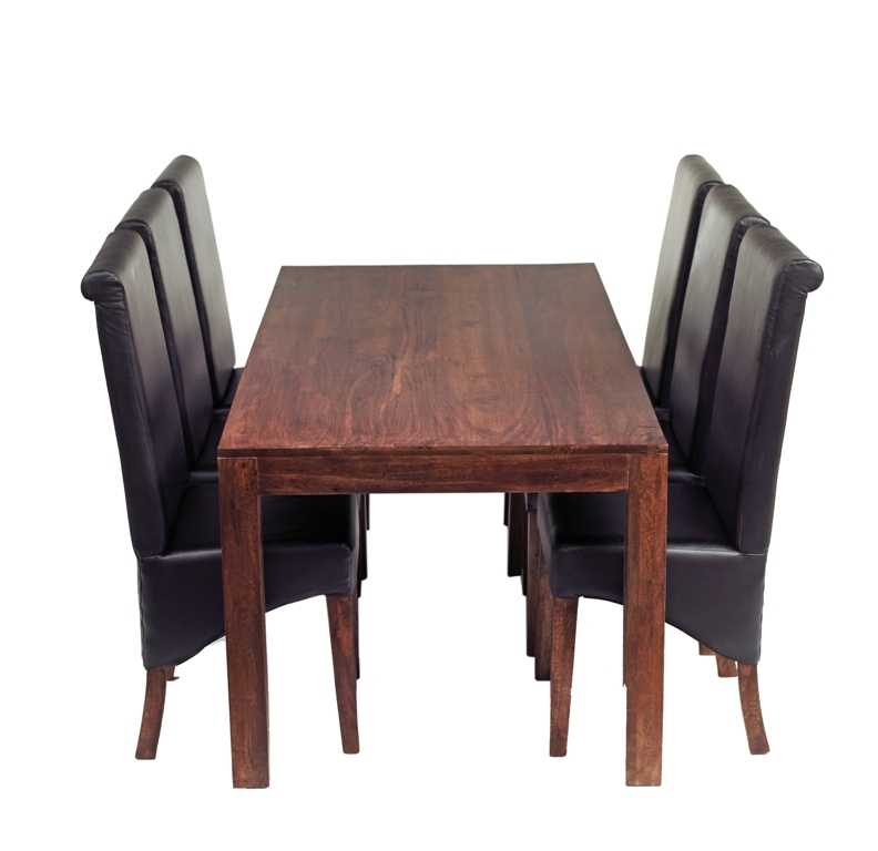 Toko Dark Mango Large Dining Table 6ft (180cm)