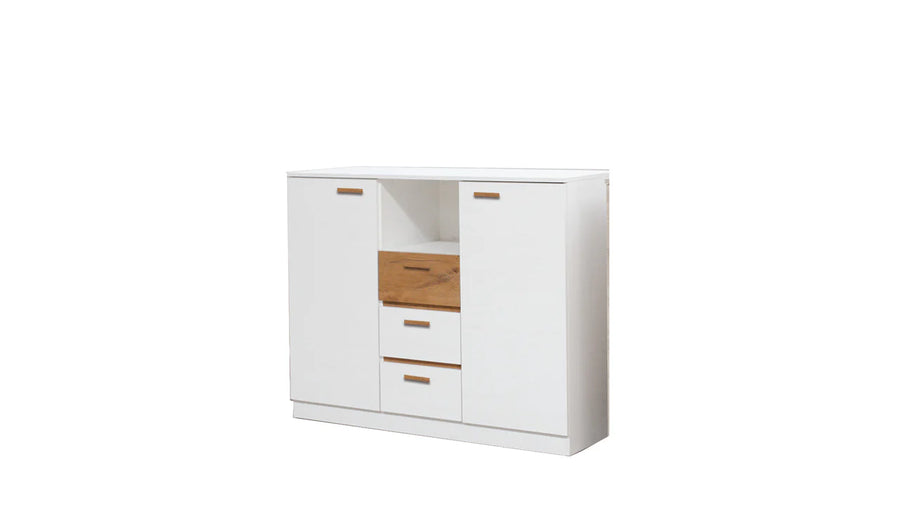 Effect Chest of Drawers in Anderson Pine (White) - Bright and Versatile