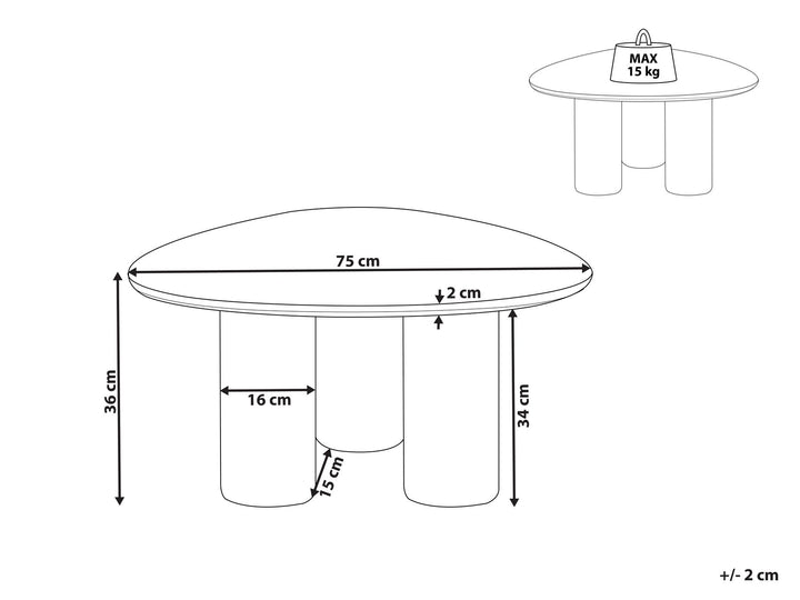 Micaela Coffee Table Dark Wood