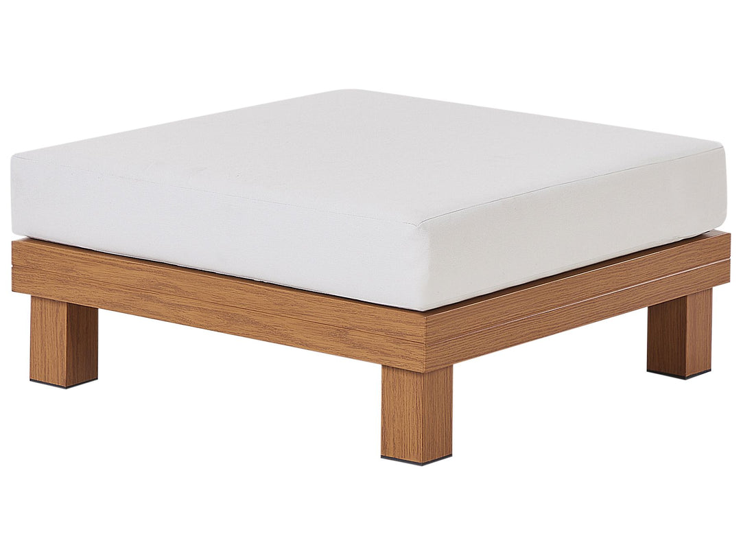 Sanza Garden Corner Sofa with Table 5 Seater Left Hand Modular Metal White