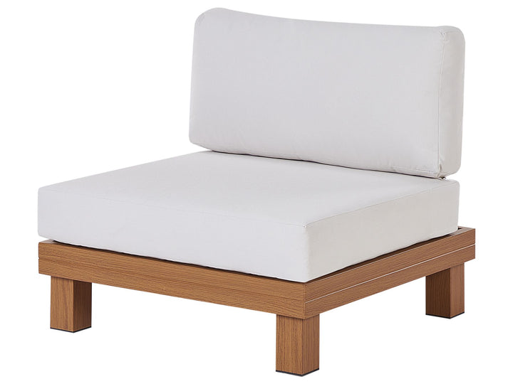 Sanza Garden Corner Sofa with Table 5 Seater Left Hand Modular Metal White