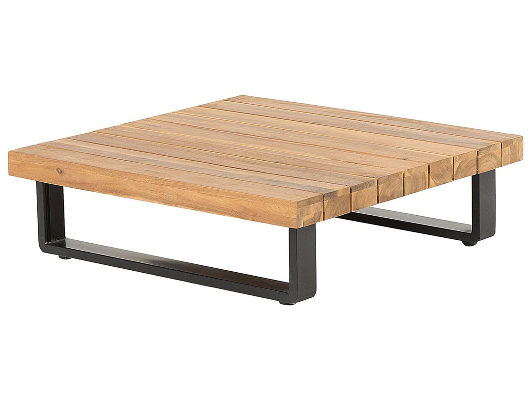 Mykonos Garden Corner Sofa with Table 5 Seater Right Hand Certified Acacia Wood Dark Grey
