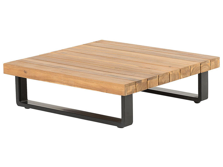 Mykonos Garden Corner Sofa with Table 5 Seater Right Hand Certified Acacia Wood Dark Grey