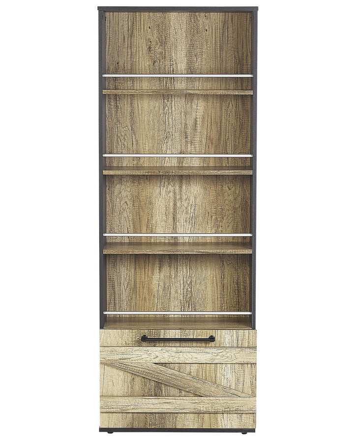 4 Tier Bookcase 163 cm Brown/ Black Venice