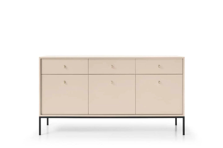 Large Sideboard Cabinet Beige Mono