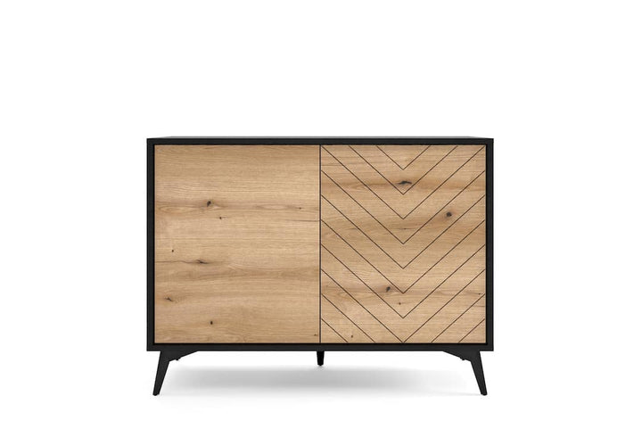 Sideboard Cabinet 104cm Oak Evoke Diamond