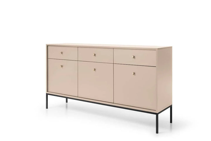 Large Sideboard Cabinet Beige Mono