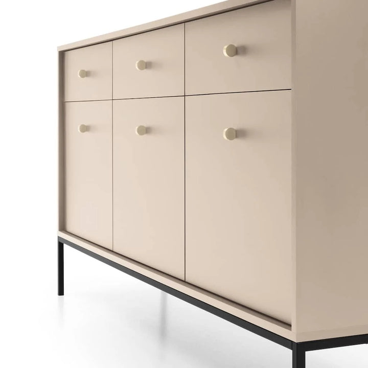 Large Sideboard Cabinet Beige Mono