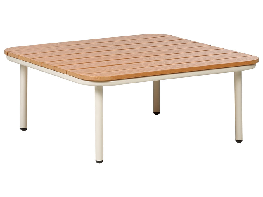 Senise Garden Coffee Table 74 cm 74 cm Metal Brown