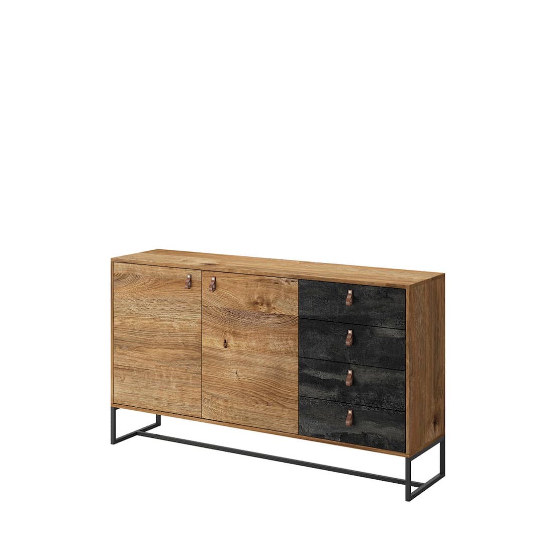 Sideboard Cabinet 153cm Oak Ribbeck Dark