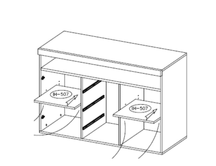 India 25 Sideboard Cabinet Schiefer