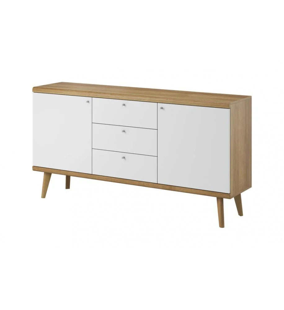 Large Sideboard Cabinet White Matt Primo