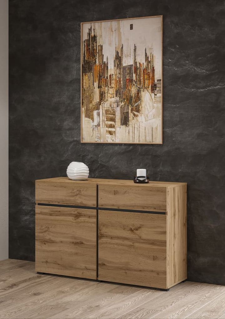 Sideboard Cabinet 119cm Oak Wotan Kross 45