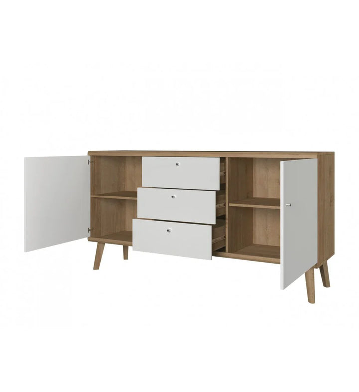 Large Sideboard Cabinet White Matt Primo