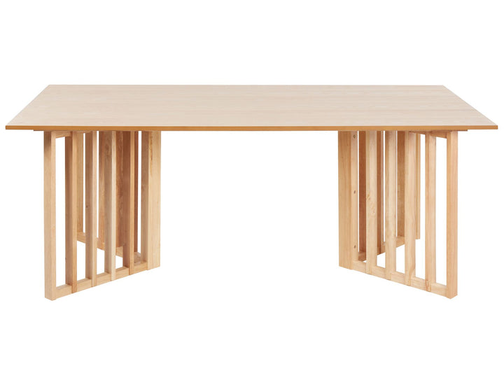 Dining Table 200 x 100 cm Light Wood Leandra