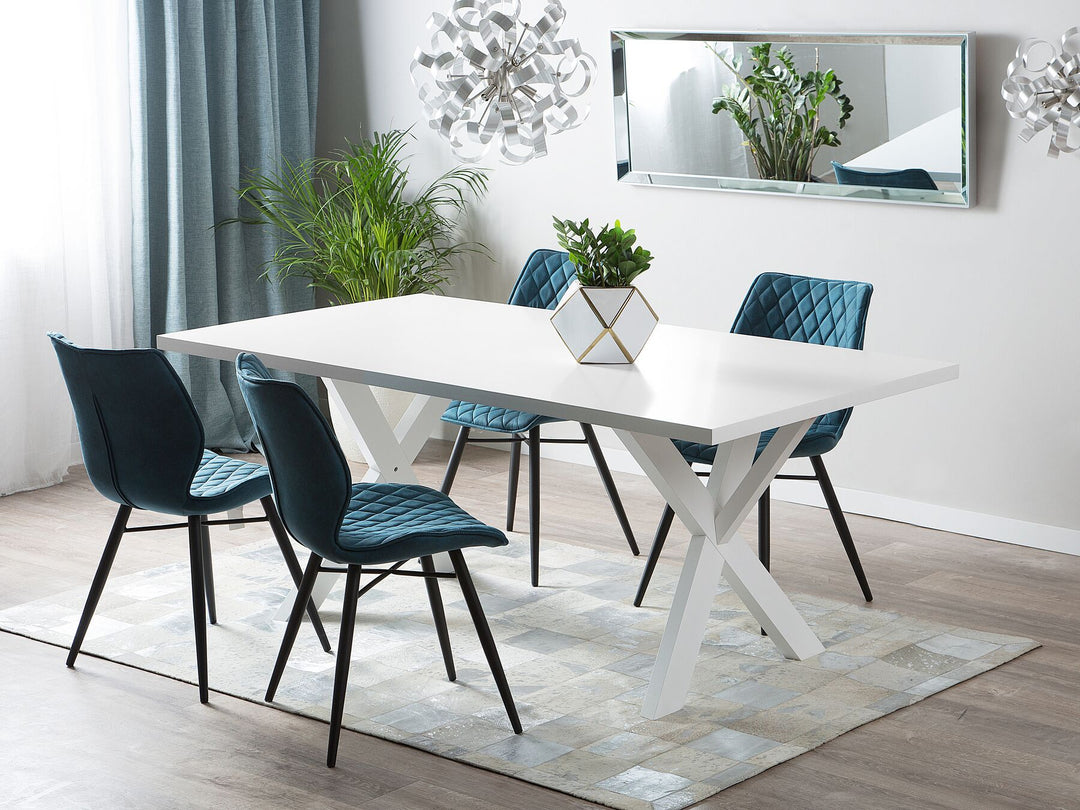 Lisala Dining Table 180 x 100 cm White