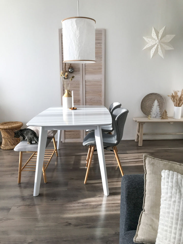 Sanford Extending Dining Table 120/160 x 80 cm White