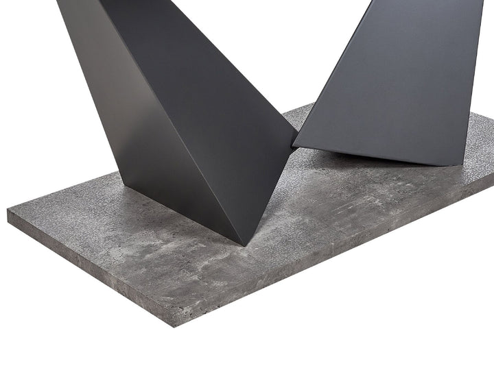 Extending Dining Table 160/200 x 90 cm Concrete Effect Alcantara