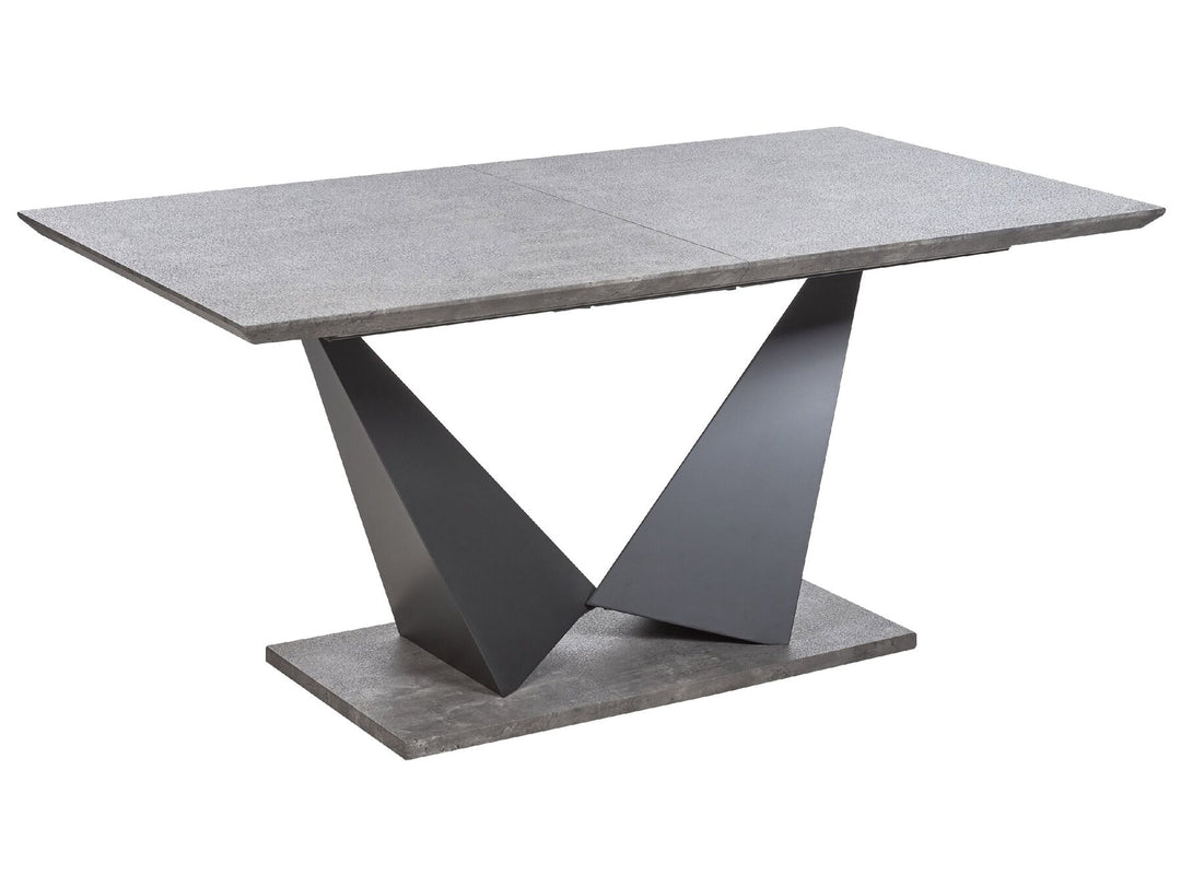 Alcantara Extending Dining Table 160/200 x 90 cm Concrete Effect