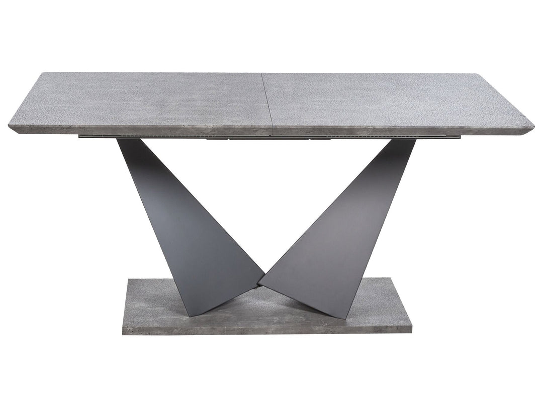 Extending Dining Table 160/200 x 90 cm Concrete Effect Alcantara