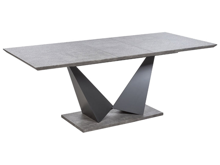 Extending Dining Table 160/200 x 90 cm Concrete Effect Alcantara