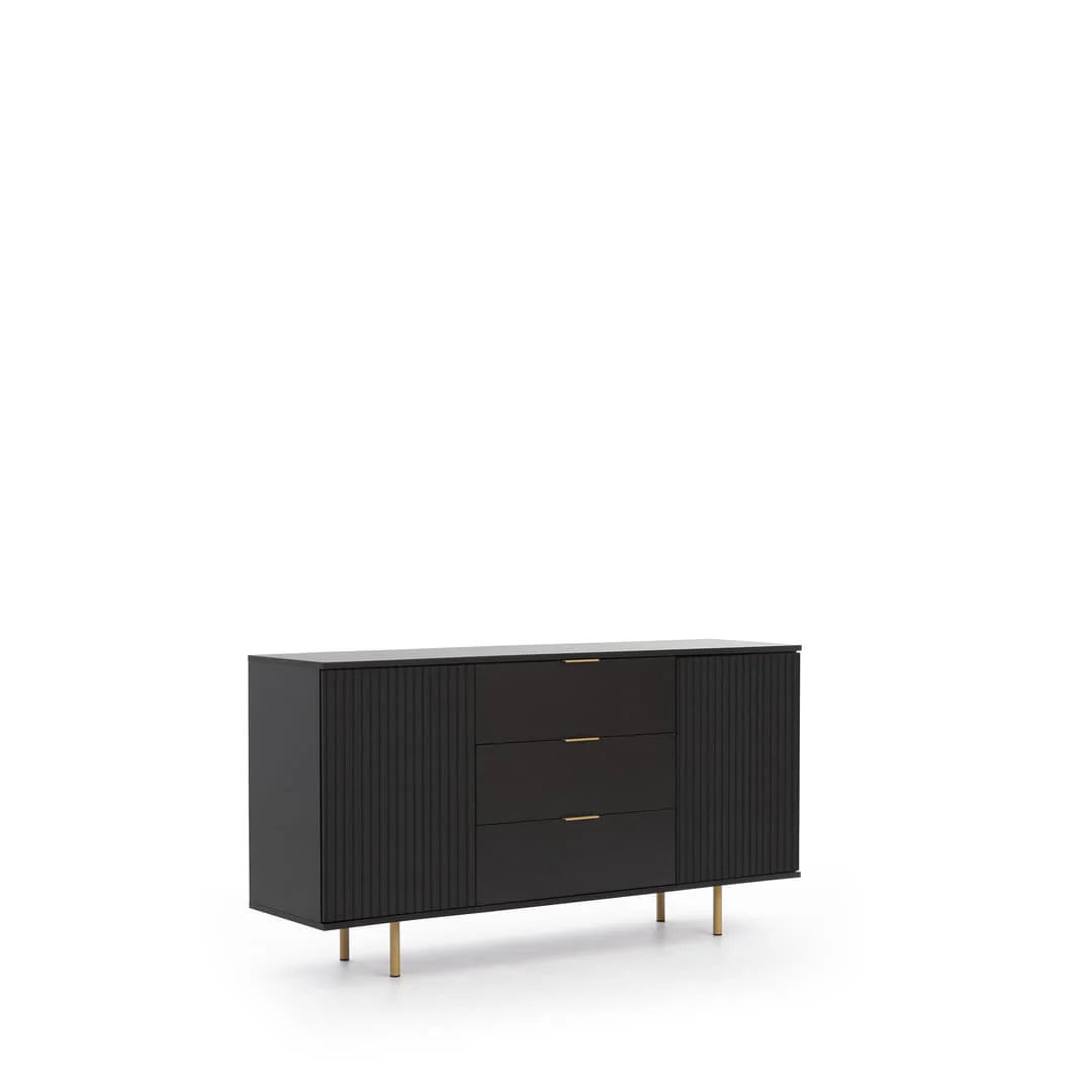 Sideboard Cabinet 150cm Black Nubia