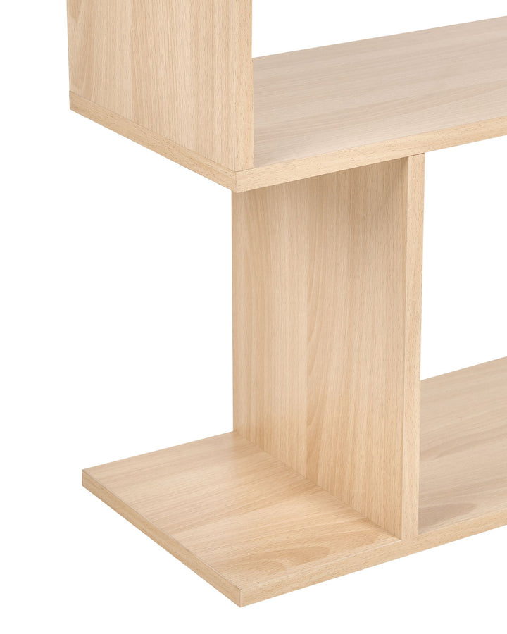 Ezra 6 Tier Bookcase 190 cm Light Brown Valdosa