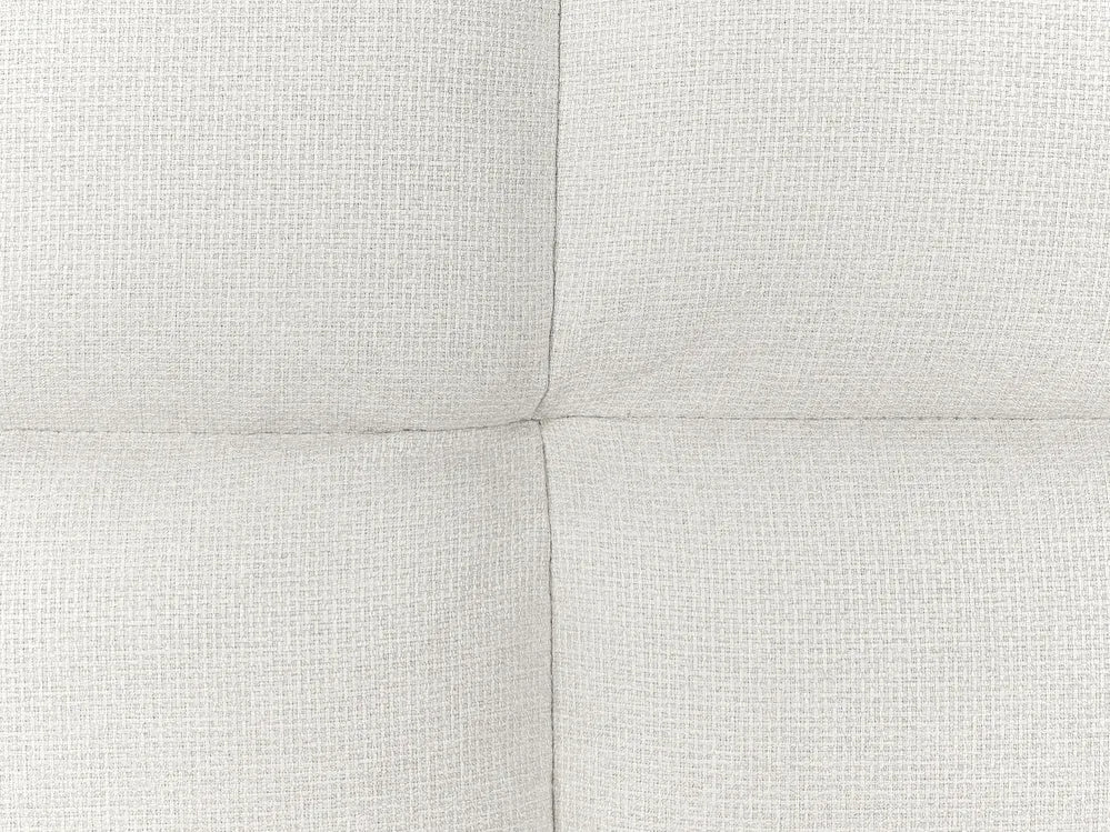 Sofa Bed 3 Seater Fabric Off-White Zineta