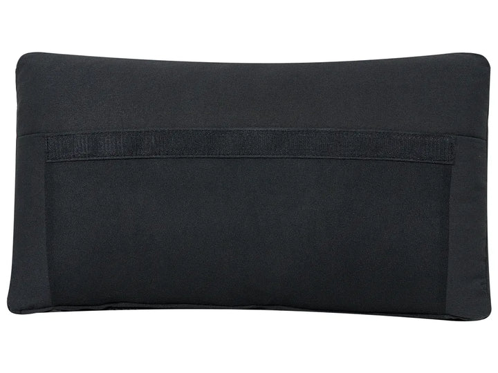 Modular Corner Sofa 5 Seater Fabric Black Right Hand Turella