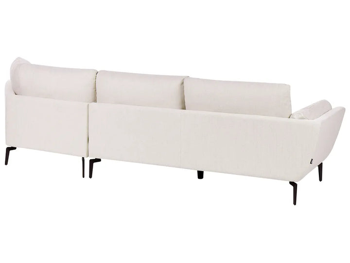 Sofa 3 Seater Fabric Light Beige Turner