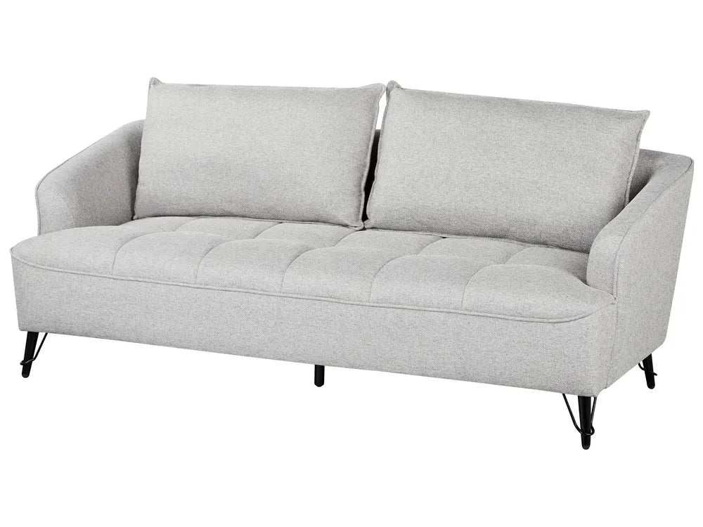 Sofa 3 Seater Fabric Grey Adame