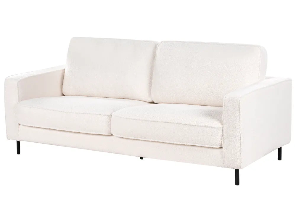 Sofa 3 Seater Boucle White Chanet