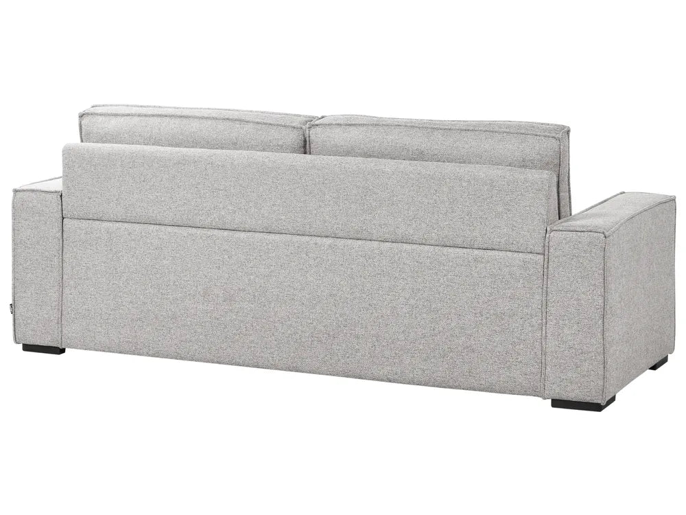 Sofa Bed 3 Seater Fabric Light Grey Bertina