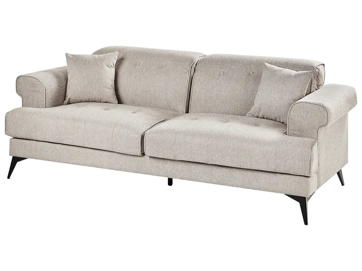 Sofa 3 Seater Fabric Taupe Jimeny