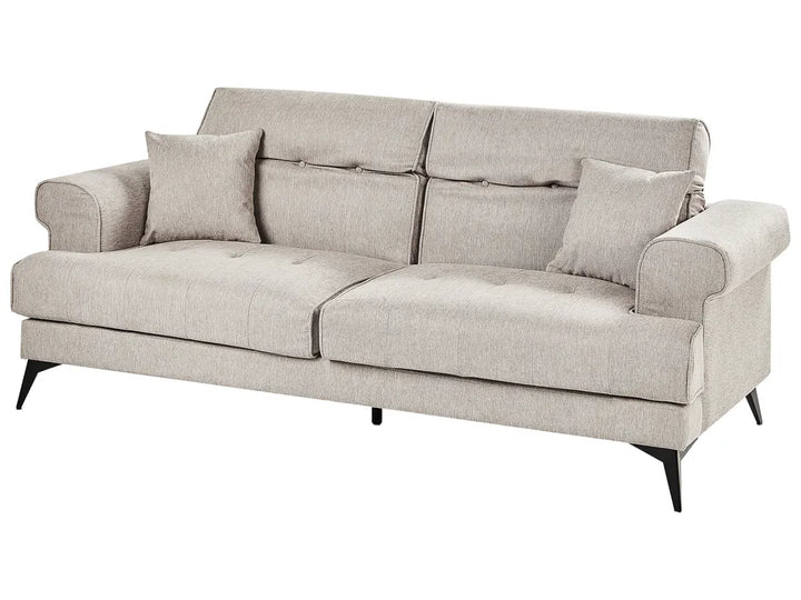 Sofa 3 Seater Fabric Taupe Jimeny