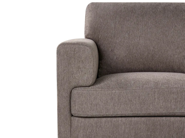 Sofa 3 Seater Fabric Brown Zayn