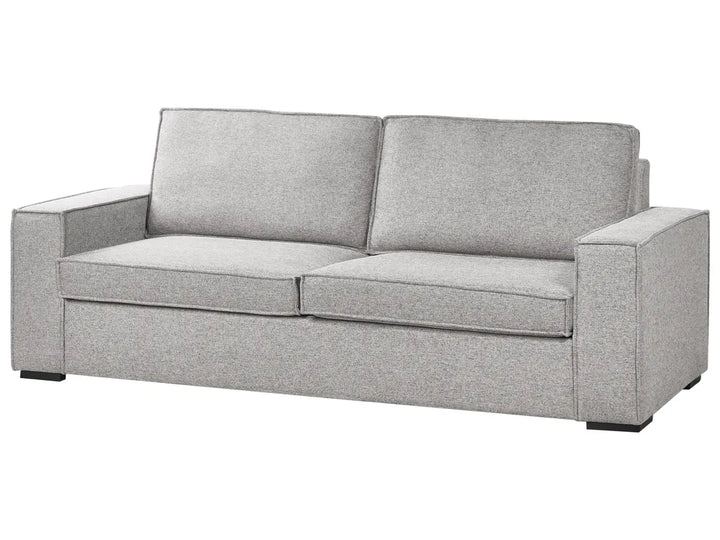 Sofa Bed 3 Seater Fabric Light Grey Bertina