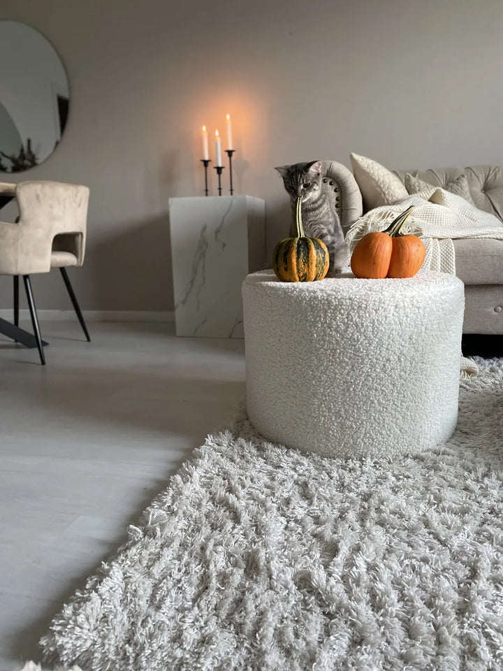 Sofa 3 Seater Fabric Beige Besnard