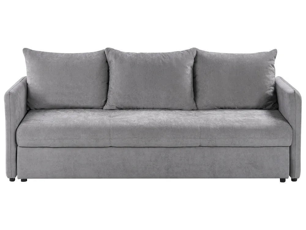 Gray sofa bed on a white background