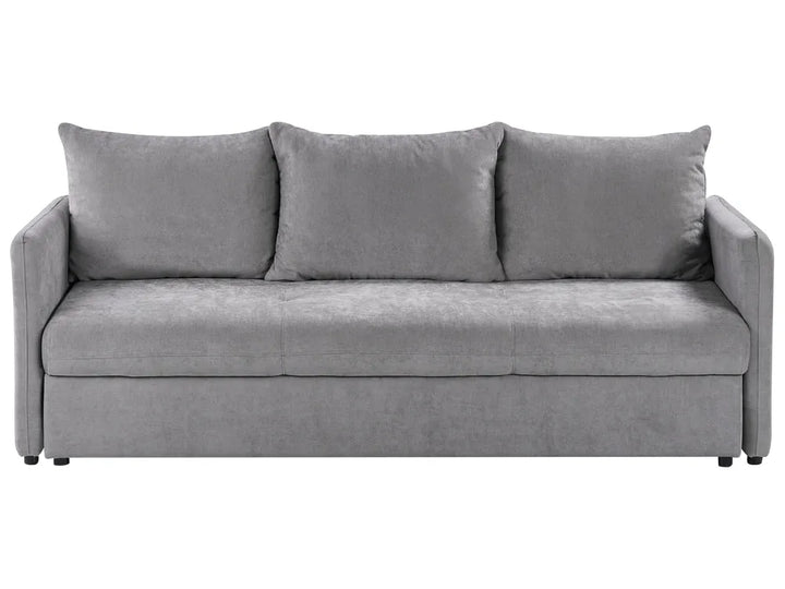 Gray sofa bed on a white background
