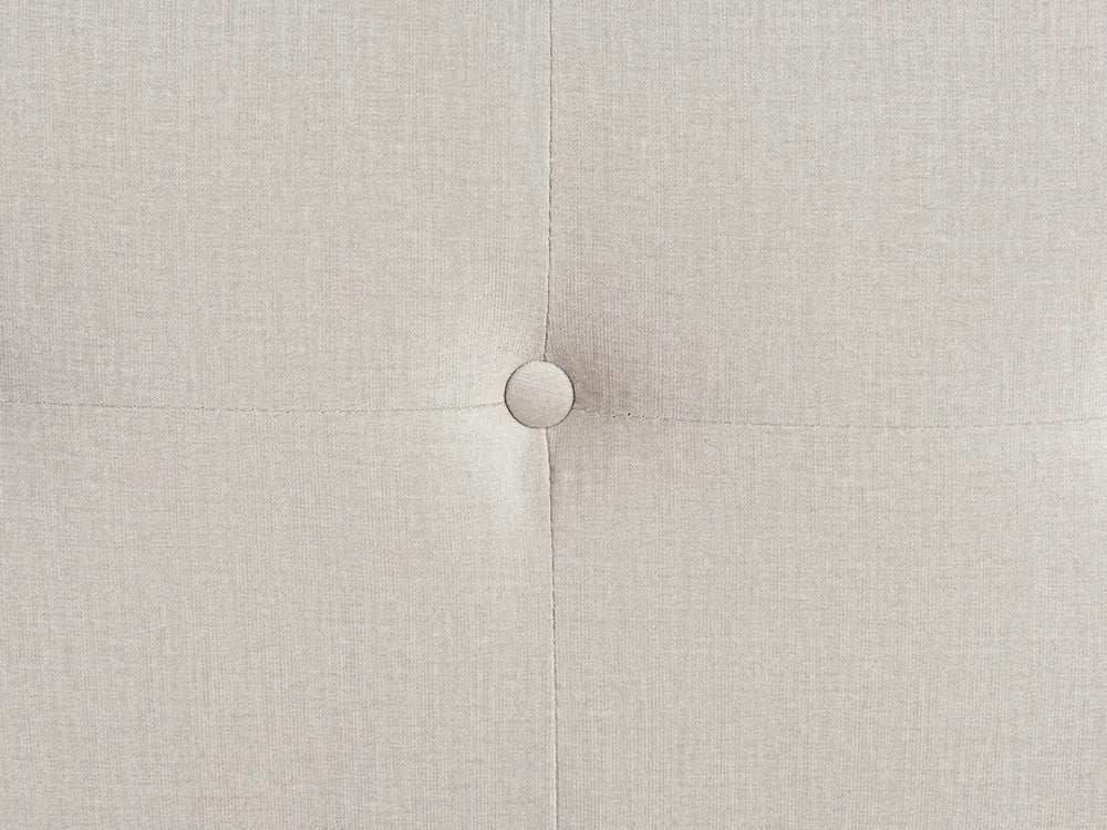 Sofa 3 Seater Fabric Light Beige Cilla