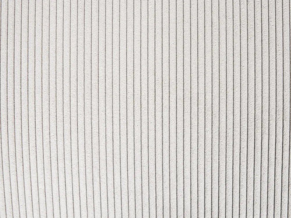 Corner Sofa Bed 3 Seater Corduroy Light Beige with Storage Left Hand Deantrei