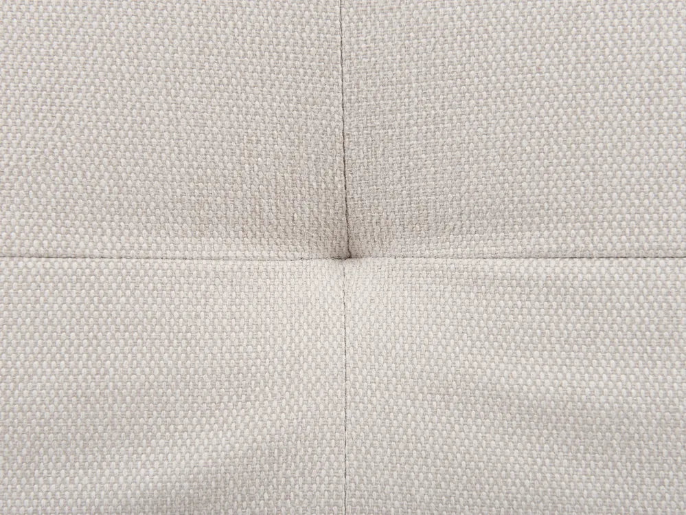 Sofa Bed 3 Seater Fabric White Kaizlyn