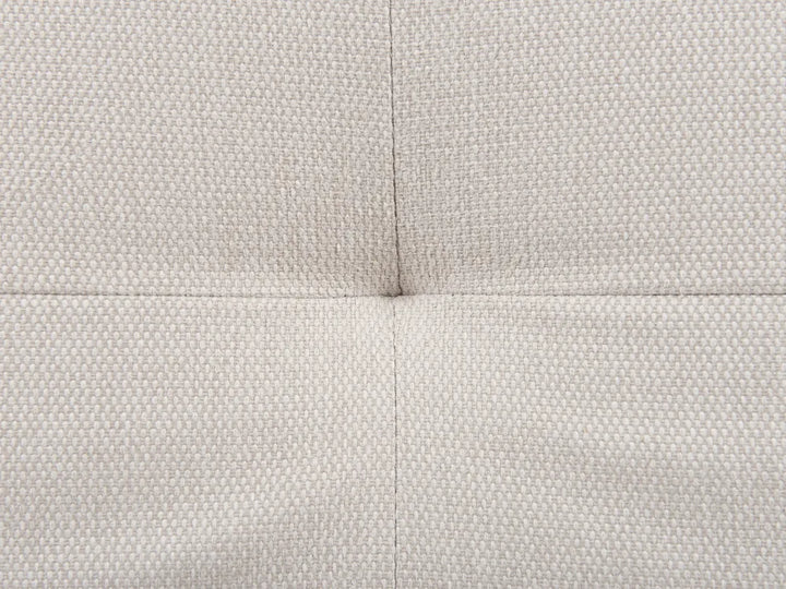 Sofa Bed 3 Seater Fabric White Kaizlyn